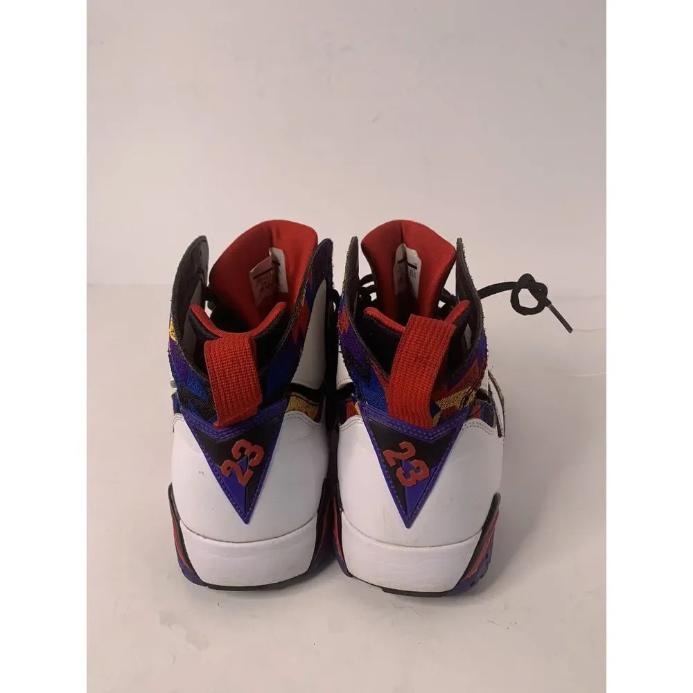 Men's Size 10 - Air Jordan 7 Retro Sweater‎ 2015 304775-142 White/unvrsty rd-blk